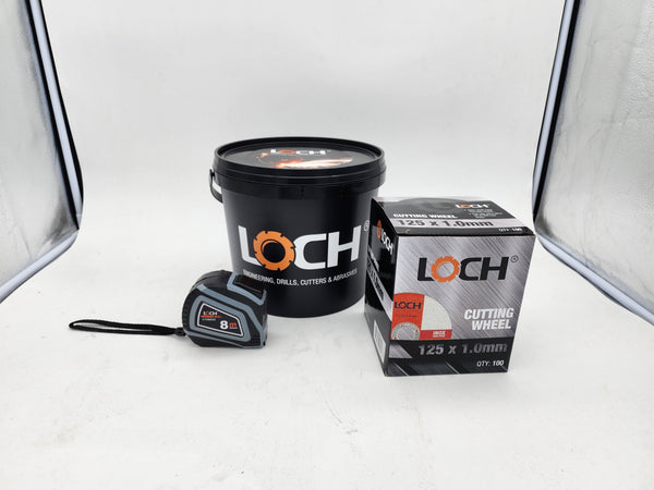Cutting Disc Promo Bucket - 100X L125C10 1MM Loch Bundle